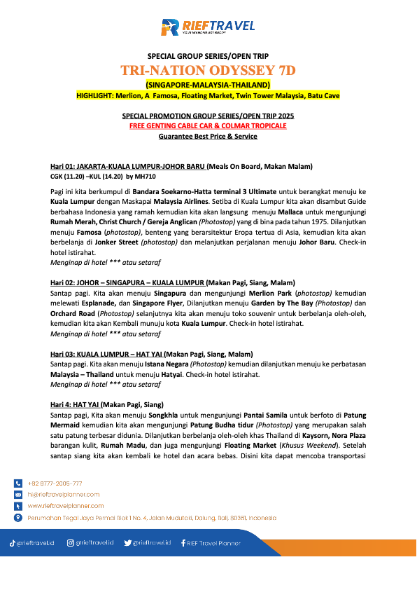 TRI-NATION ODYSSEY 7D